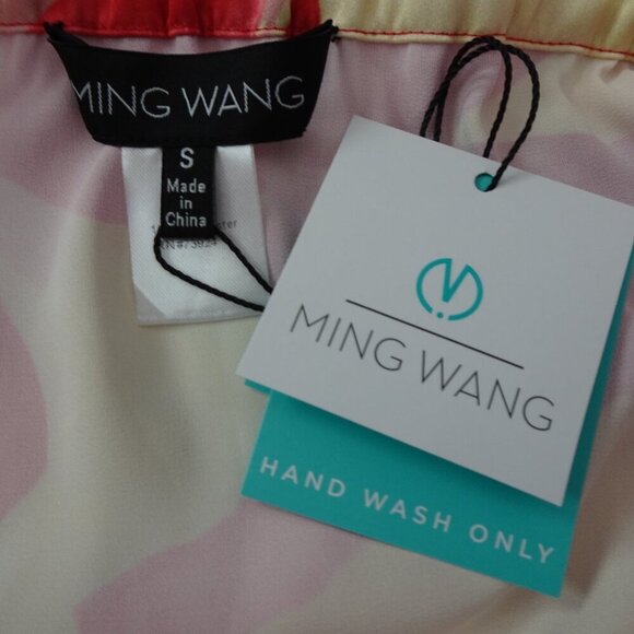 Ming Wang Skirt & Top Set Outfit Women's Size S Pink Yellow TWO Pieces Colorful - Picture 15 of 16